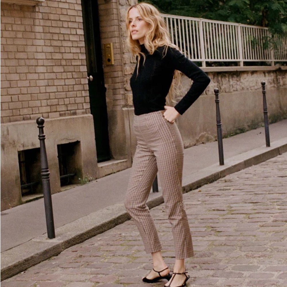 Doen Black and Brown Cropped Pants
